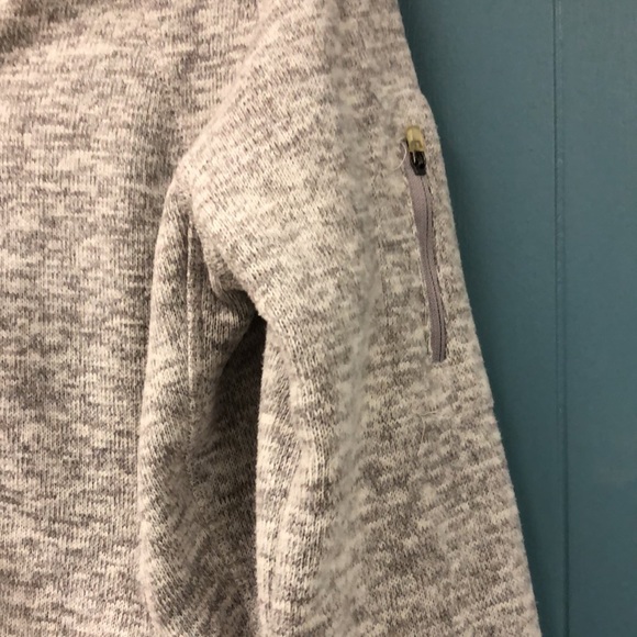 Eddie Bauer Fleece Jacket Full Zip Gray zipper pockets Women's Size‎ Medium - Picture 4 of 6